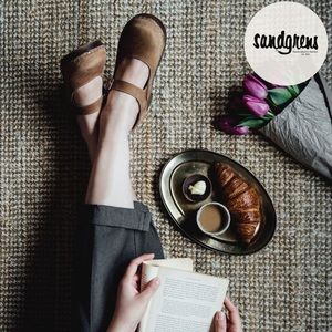 Sandgrens made in Sweden black Mary Jane clogs